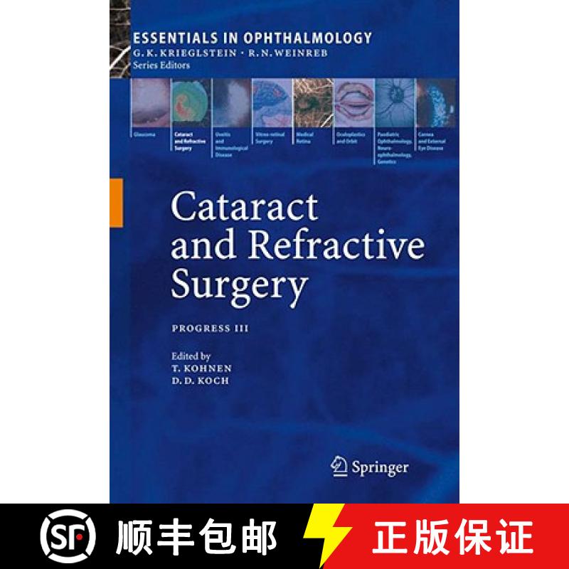 【3-4周达】Cataract and Refractive Surgery : Progress III [9783540763789]