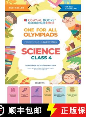 【3-4周达】Oswaal One For All Olympiad Previous Years' Solved Papers, Class-4 Science Book (For 2022-... [9789354235474]