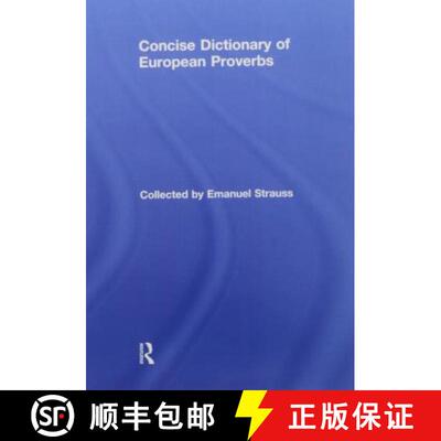 【3-4周达】Concise Dictionary of European Proverbs [9781138971462]