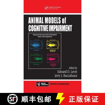 【3-4周达】精装 Animal Models of Cognitive Impairment [9780849328343]