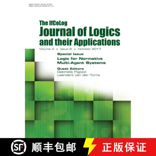 【3-4周达】Ifcolog Journal of Logics and their Applications Volume 4, number 9. Logic for Normative M... [9781848902657]
