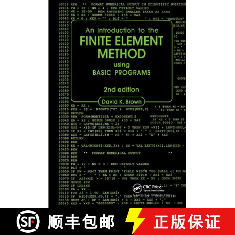 【3-4周达】Introduction to the Finite Element Method using BASIC Programs [9780903384629]