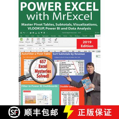 预订 Power Excel 2019 with Mrexcel: Master Pivot Tables, Subtotals, Charts, Vlookup, If, Data Analysi... [9781615470600]