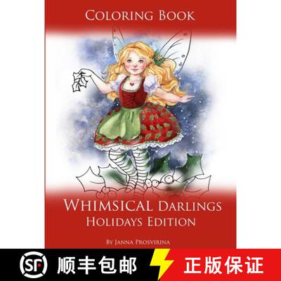 【3-4周达】Coloring Book Whimsical Darlings Holidays Edition [9780244438883]