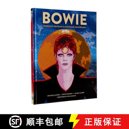 现货 精装 BOWIE: Stardust, Rayguns, & Moonage Daydreams (OGN biography of Ziggy Stardust, gift for Bo... [9781683834489]
