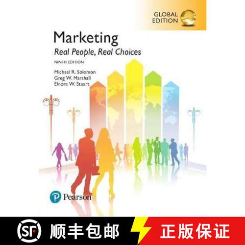 【3-4周达】精装 Marketing: Real People, Real Choices plus Pearson MyLab Marketing with Pearson eText,... [9781292221212]