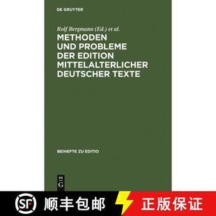 Probleme 9783484295049 Texte：Bamberger Methoden und Fachtagung Edition der 29... 预订 mittelalterlicher 26. deutscher
