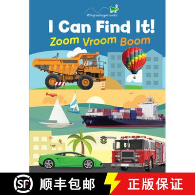 【3-4周达】I Can Find It! Zoom Vroom Boom (Large Padded Board Book) [9781640309814]