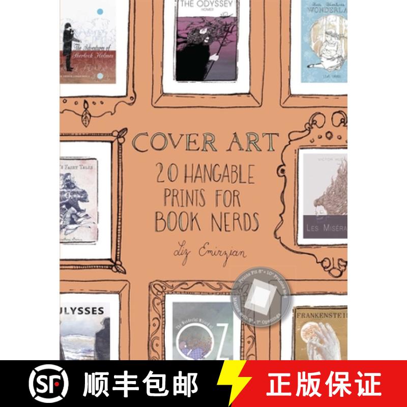 【3-4周达】Cover Art: 20 Hangable Prints for Book Nerds [9781612434520]