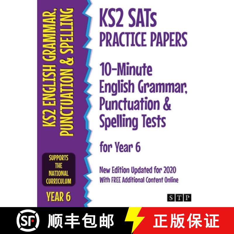 【3-4周达】KS2 SATs Practice Papers 10-Minute English Grammar, Punctuation and Spelling Tests for Yea... [9781912956050]