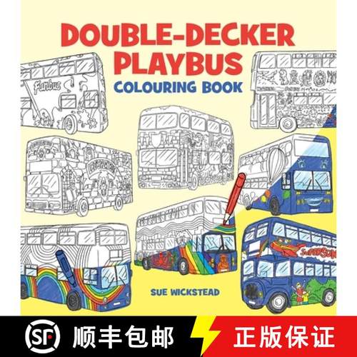 【3-4周达】Double-Decker Playbus Colouring Book [9781916392328]