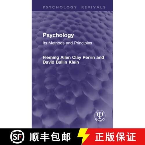 【3-4周达】精装 Psychology: Its Methods and Principles [9781032944708]