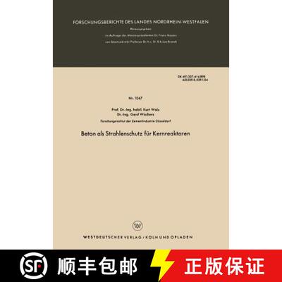 【3-4周达】Beton als Strahlenschutz für Kernreaktoren [9783663035602]