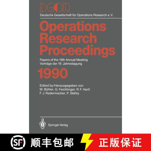 【3-4周达】DGOR : Papers of the 19th Annual Meeting / Vorträge der 19. Jahrestagung [9783540550815]