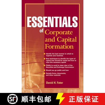 【3-4周达】Essentials Of Corporate And Capital Formation + Website [Wiley会计] [9780470496565]