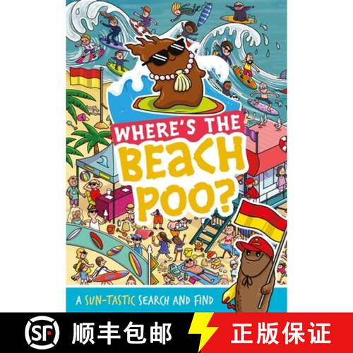【3-4周达】Where's the Beach Poo? : A search and find book [9781408375228]