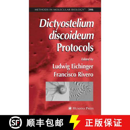 【3-4周达】精装 Dictyostelium discoideum Protocols [9781588296238]
