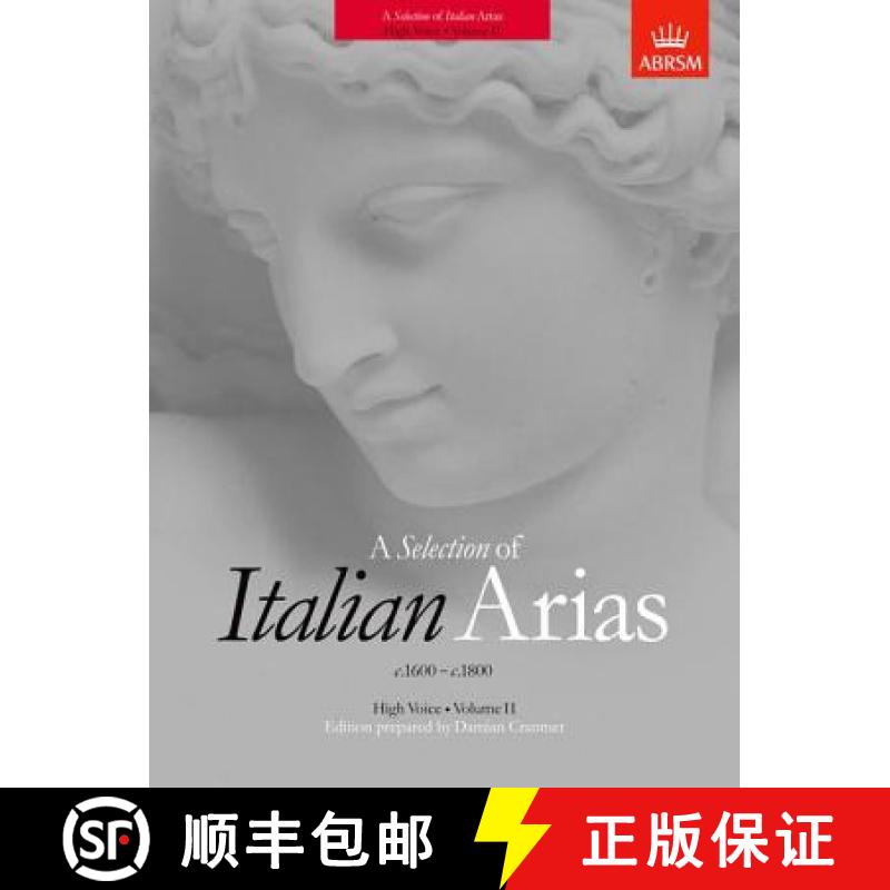 【3-4周达】Selection of Italian Arias 1600-1800, Volume II (High Voice) [9781860961007]