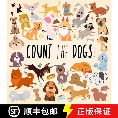【3-4周达】Count the Dogs!: A Fun Picture Puzzle Book for 3-6 Year Olds [9781914047411]
