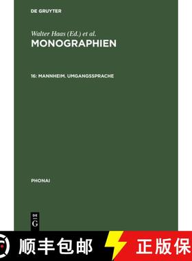 【3-4周达】Monographien, 16, Mannheim. Umgangssprache [9783484230163]