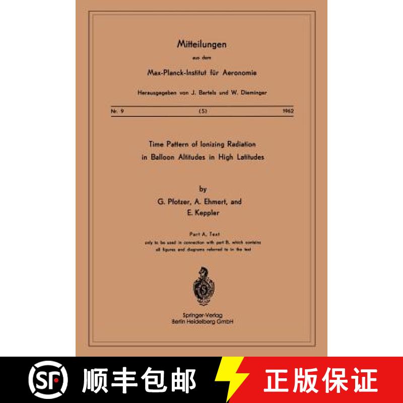 【3-4周达】Time Pattern of Ionizing Radiation in Balloon Altitudes in High Latitudes [9783540028802]