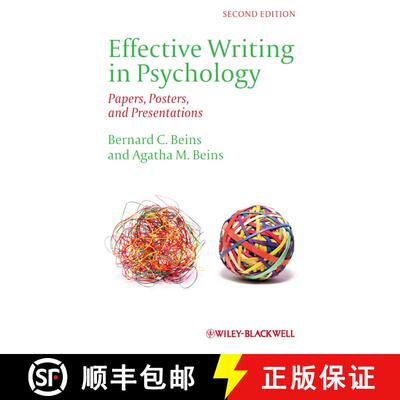 【3-4周达】Effective Writing In Psychology: Papers, Posters, And Presentations [Wiley心理学] [9780470671245]