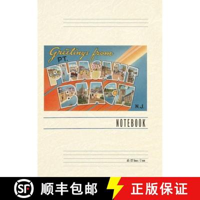 【3-4周达】Vintage Lined Notebook Greetings from Pt. Pleasant Beach, New Jersey [9798385435142]