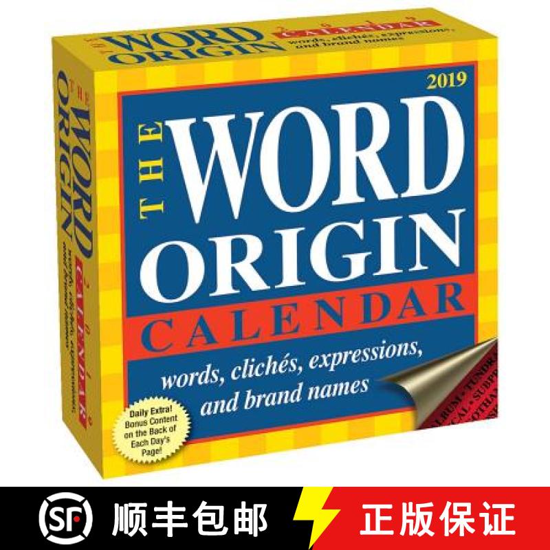 【3-4周达】Word Origin 2019 Day-To-Day Calendar [9781449492519]
