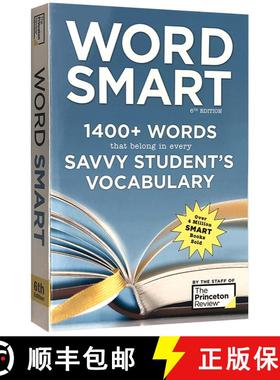 现货 聪明记单词 Word Smart, 6th Edition: 1400+ Words That Belong in Every Savvy Student's Vocabulary [9781524710712]