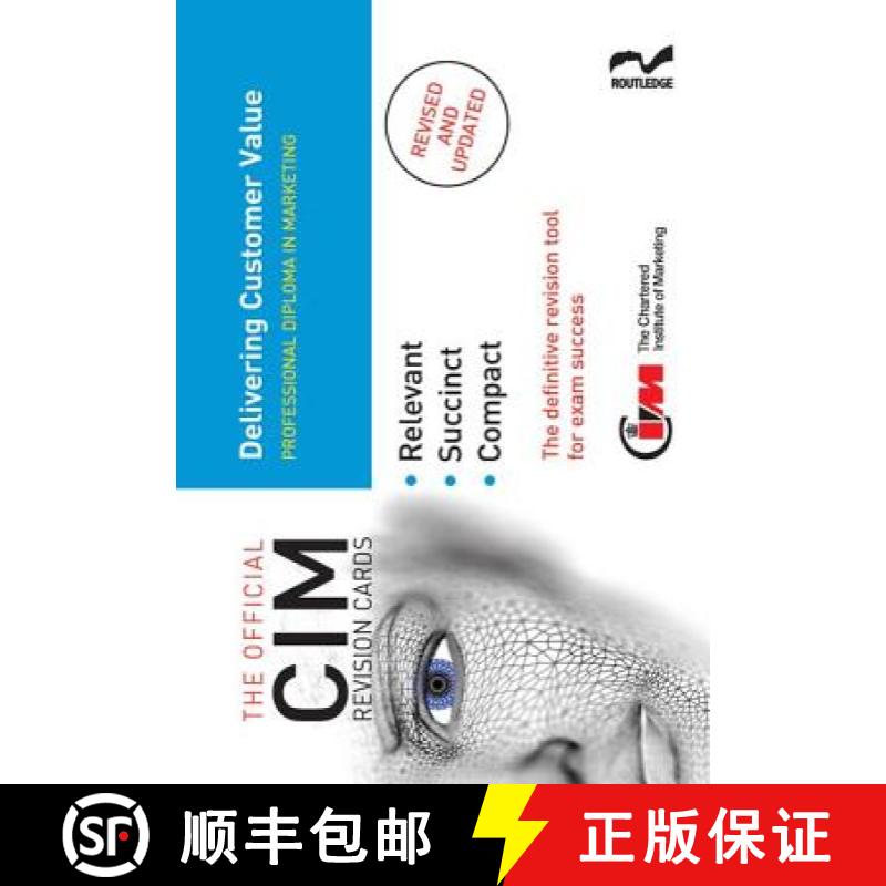 【3-4周达】CIM Revision Cards: Delivering Customer Value [9781138440913]