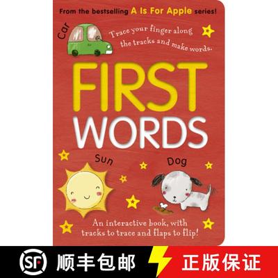 【3-4周达】First Words: An Interactive Book, with Tracks to Trace and Flaps to Lift! [9781664351523]
