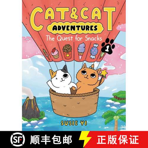 【3-4周达】精装 Cat & Cat Adventures: The Quest for Snacks: A Graphic Novel [9780063083813]