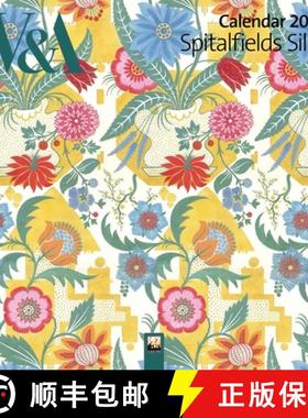 【3-4周达】V&a: Spitalfields Silks Wall Calendar 2026 (Art Calendar) [9781835623824]