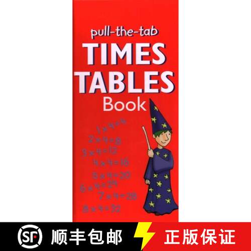 【3-4周达】精装 Pull-The-Tab Times Table Book: Interactive Times Tables from 1 to 12 in a Quick Refer... [9780857236371]