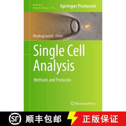 【3-4周达】精装 Single Cell Analysis : Methods and Protocols [9781071636206]