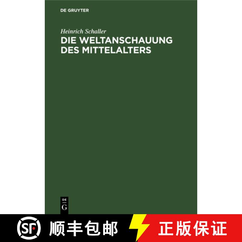 【3-4周达】精装 Die Weltanschauung des Mittelalters [9783486767117] - 实物图