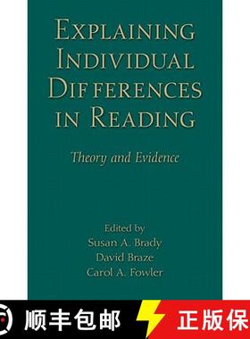 【3-4周达】Explaining Individual Differences in Reading : Theory and Evidence [9781848729360]