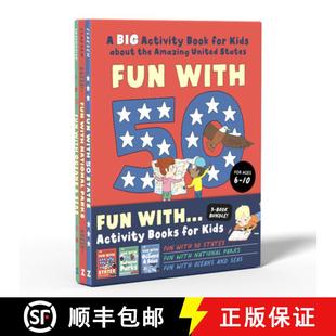 【3-4周达】Fun Activity Books for Kids Box Set: 3 Activity Books to Learn About 50 US States, Nationa... [9780593690055]