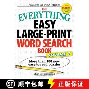 【3-4周达】The Everything Easy Large-Print Word Search Book, Volume 7: More Than 100 New Easy-to-read... [9781440597800]