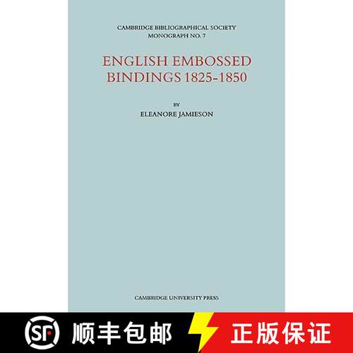 【3-4周达】English Embossed Bindings 1825 50 [9780521096935]