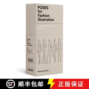 【3-4周达】Poses for Fashion Illustration (Card Box): 100 essential figure template cards for designers [9789887711056]