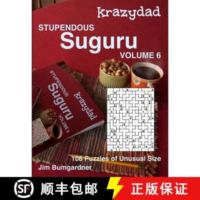 【3-4周达】Krazydad Stupendous Suguru Volume 6: 108 Puzzles of Unusual Size [9781946855282]