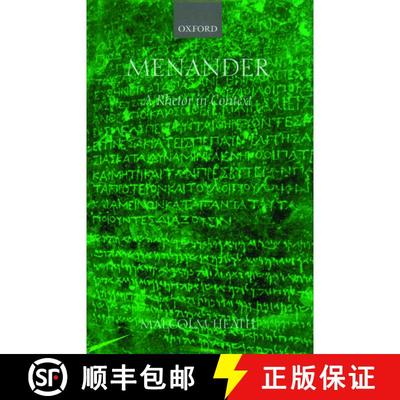 【3-4周达】Menander: A Rhetor in Context [9780199259205]