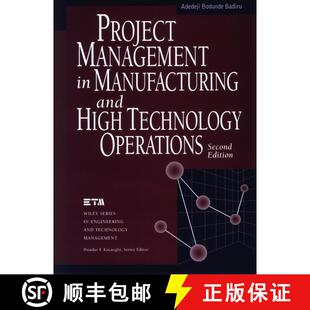 【3-4周达】精装 Project Management In Manufacturing And High Technology Operations, Second Edition [W... [9780471127215]