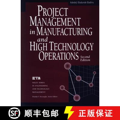 【3-4周达】精装 Project Management In Manufacturing And High Technology Operations, Second Edition [W... [9780471127215]