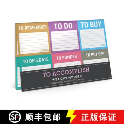 【3-4周达】Knock Knock To Accomplish Sticky Note Packet [9781601065117]