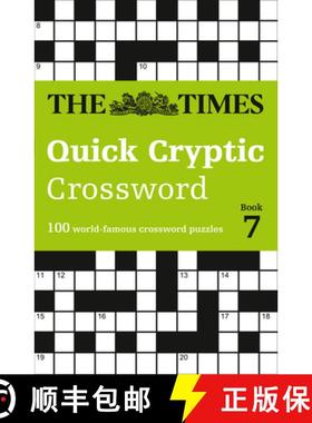 【3-4周达】The Times Crosswords - The Times Quick Cryptic Crossword Book 7: 100 World-Famous Crosswor... [9780008472672]