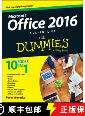 【3-4周达】Office 2016 All-In-One For Dummies [Wiley计算机] [9781119083122]