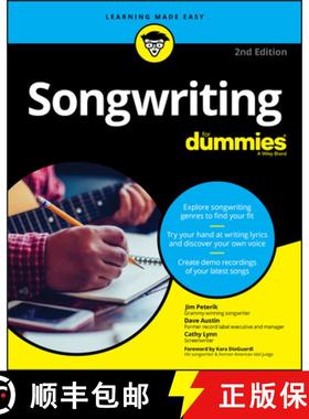 【3-4周达】Songwriting For Dummies, 2Nd Edition [Wiley生活类] [9781119675655]