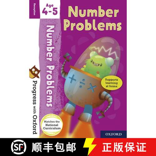 预订 Progress with Oxford: Progress with Oxford: Number Problems Age 4-5 - Practise for School with E... [9780192765574]